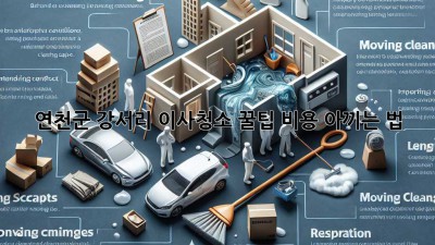 연천군 강서리 이사청소 꿀팁🍯 비용 아끼는 법!